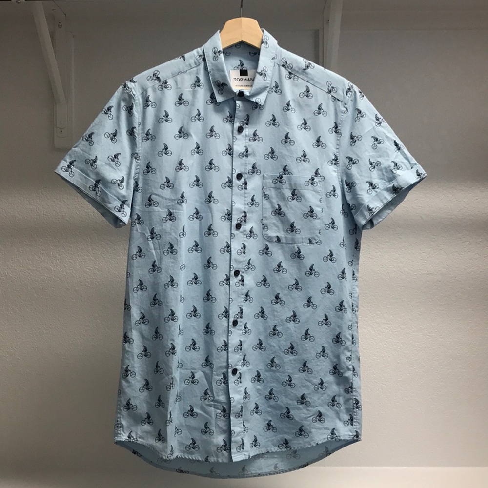 TOPMAN Button Up Short Sleeve Shirt